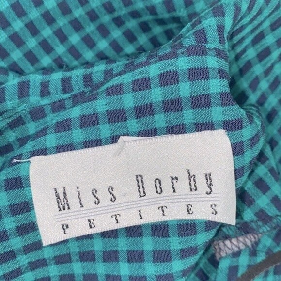 Vintage blue and green maxi dress size 14-16 - Picture 8 of 11